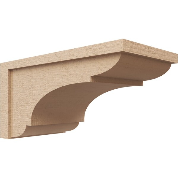 Ekena Millwork 11"W x 22"D x 11"H Wide Bryant Rough Cedar Woodgrain TimberThane Corbel, Primed Tan CORUR11X22X11BRYRCPR - main